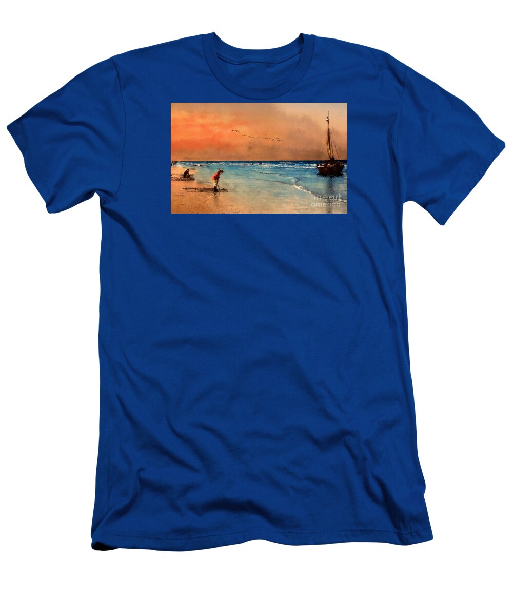 John+kolenberg T-Shirt featuring the photograph Scheveningen by John Kolenberg