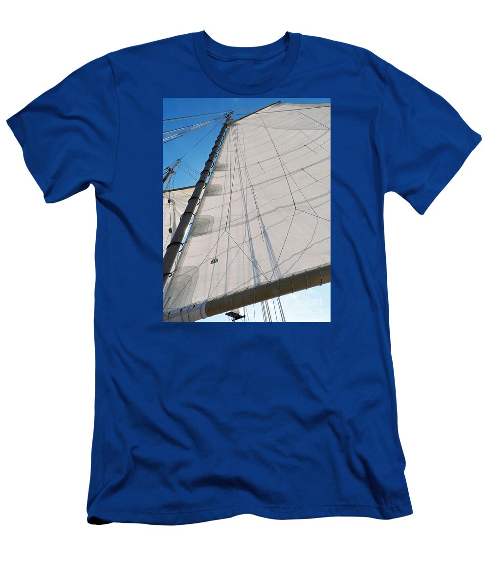 Sailboat T-Shirt featuring the photograph Schooner Sail by Deborah Ferree