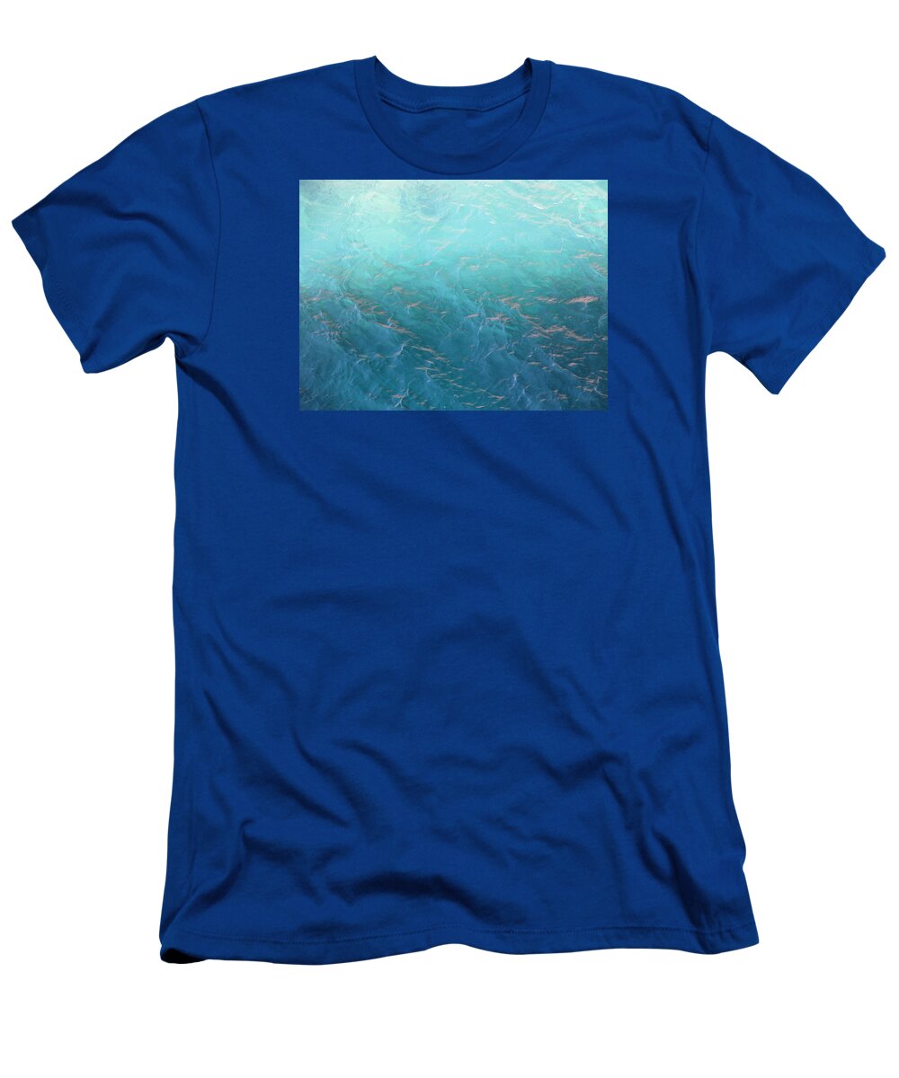 Caribbean T-Shirt featuring the photograph Sea Study by Lin Grosvenor