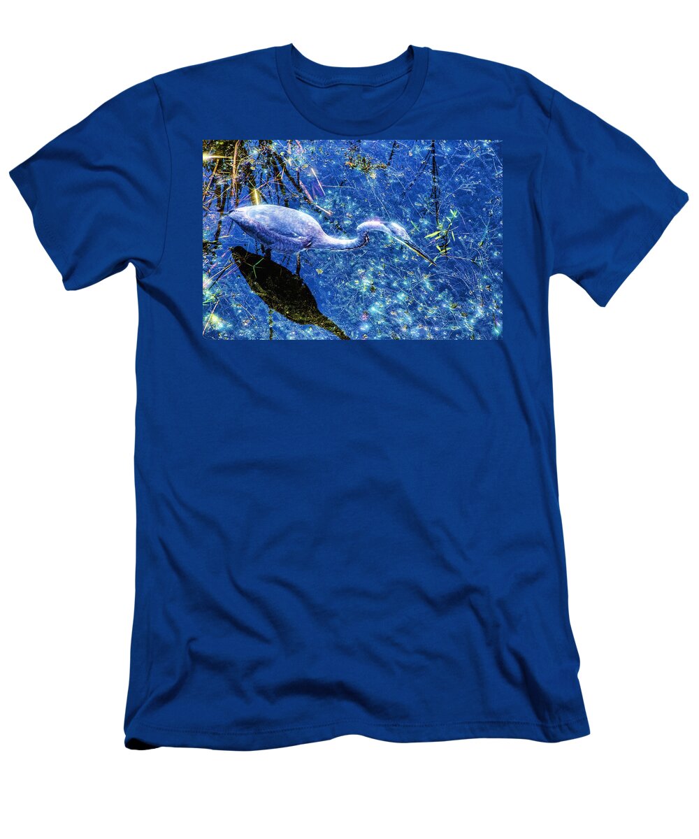 Wildlife Art T-Shirt featuring the photograph Searching for the right gem by Dennis Baswell