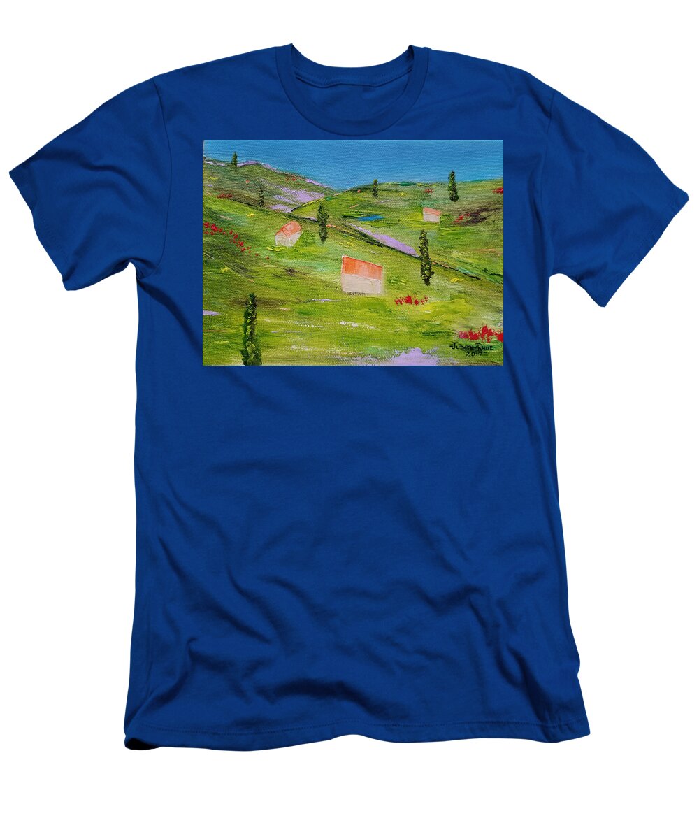 Italy T-Shirt featuring the painting Semplicita by Judith Rhue