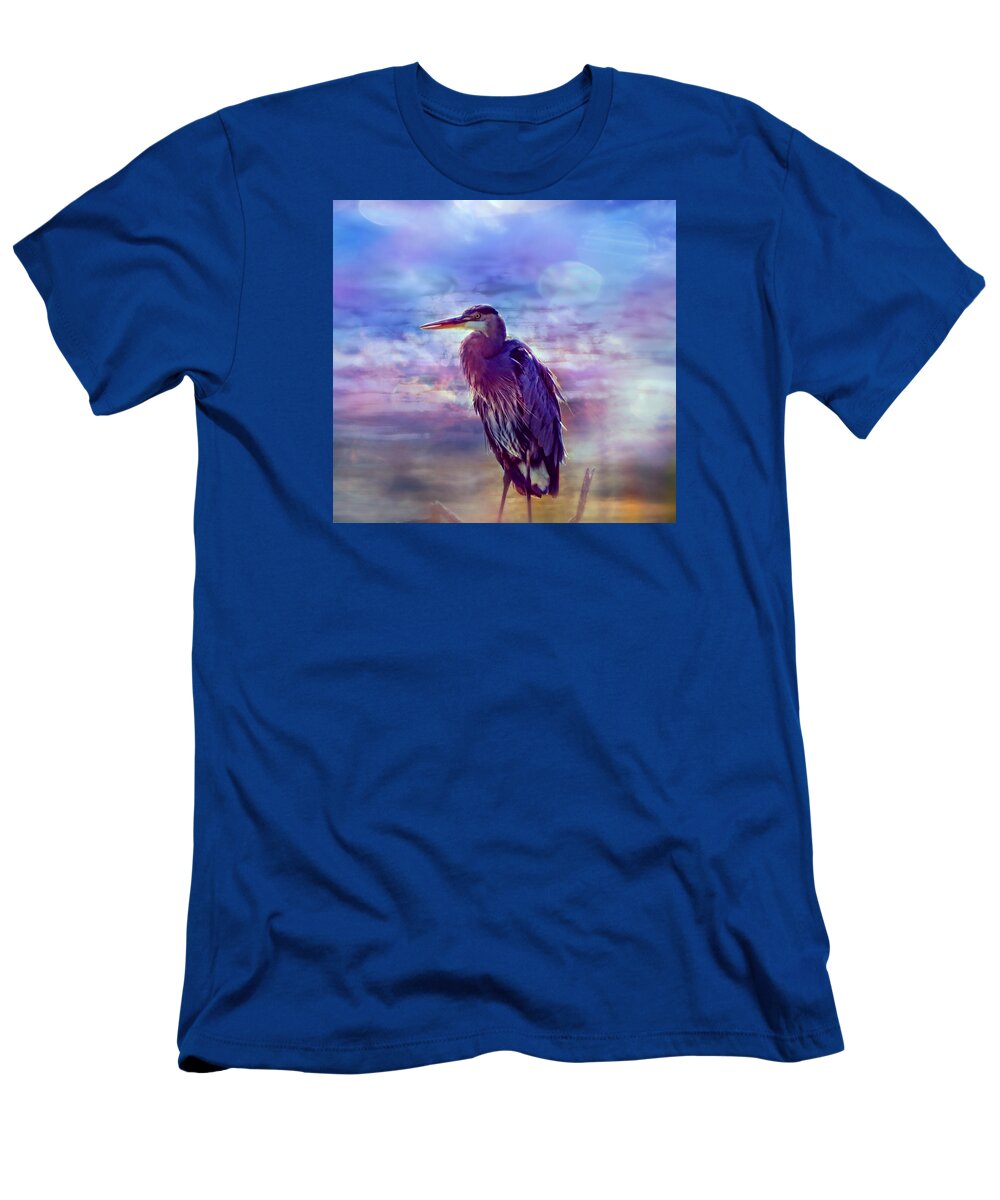 Egret T-Shirt featuring the photograph Serious Bird by Lilia S