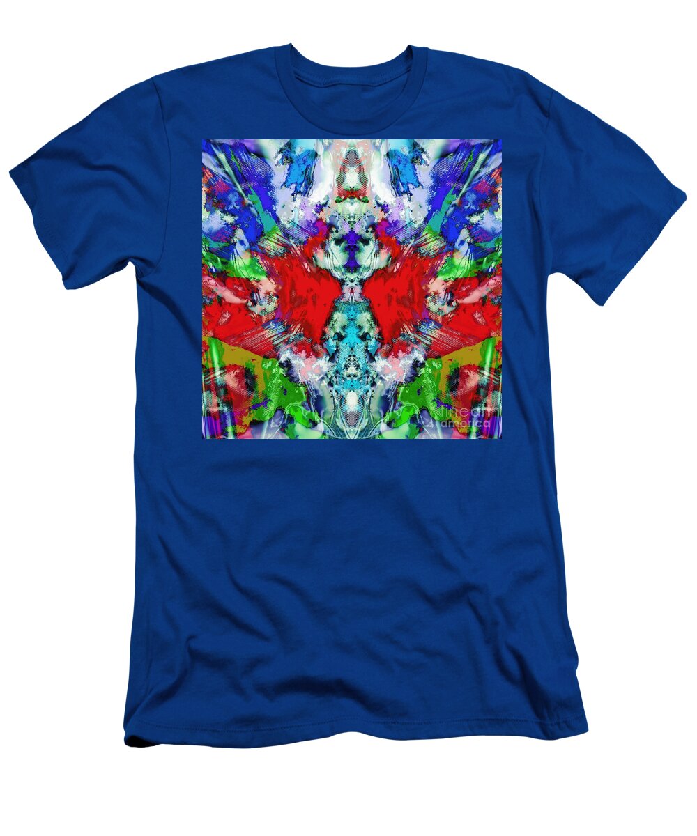 Dynamic T-Shirt featuring the digital art Shouting flares by Keith Mills