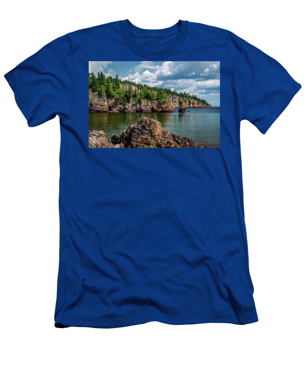 Lake Superior T-Shirt featuring the photograph Shovel Point by Gary McCormick