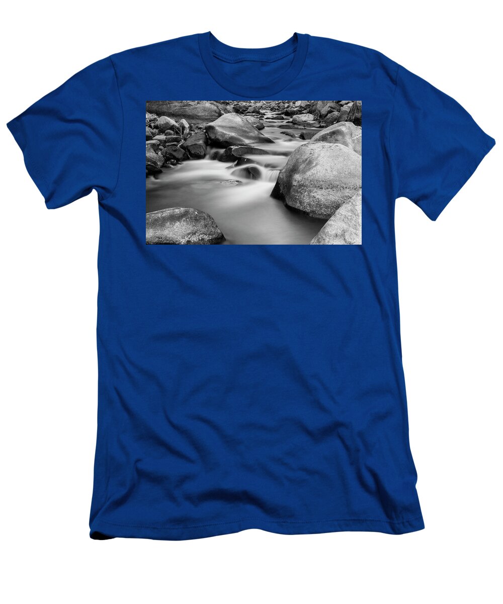 Monochrome T-Shirt featuring the photograph Silky Texture and Tones by James BO Insogna