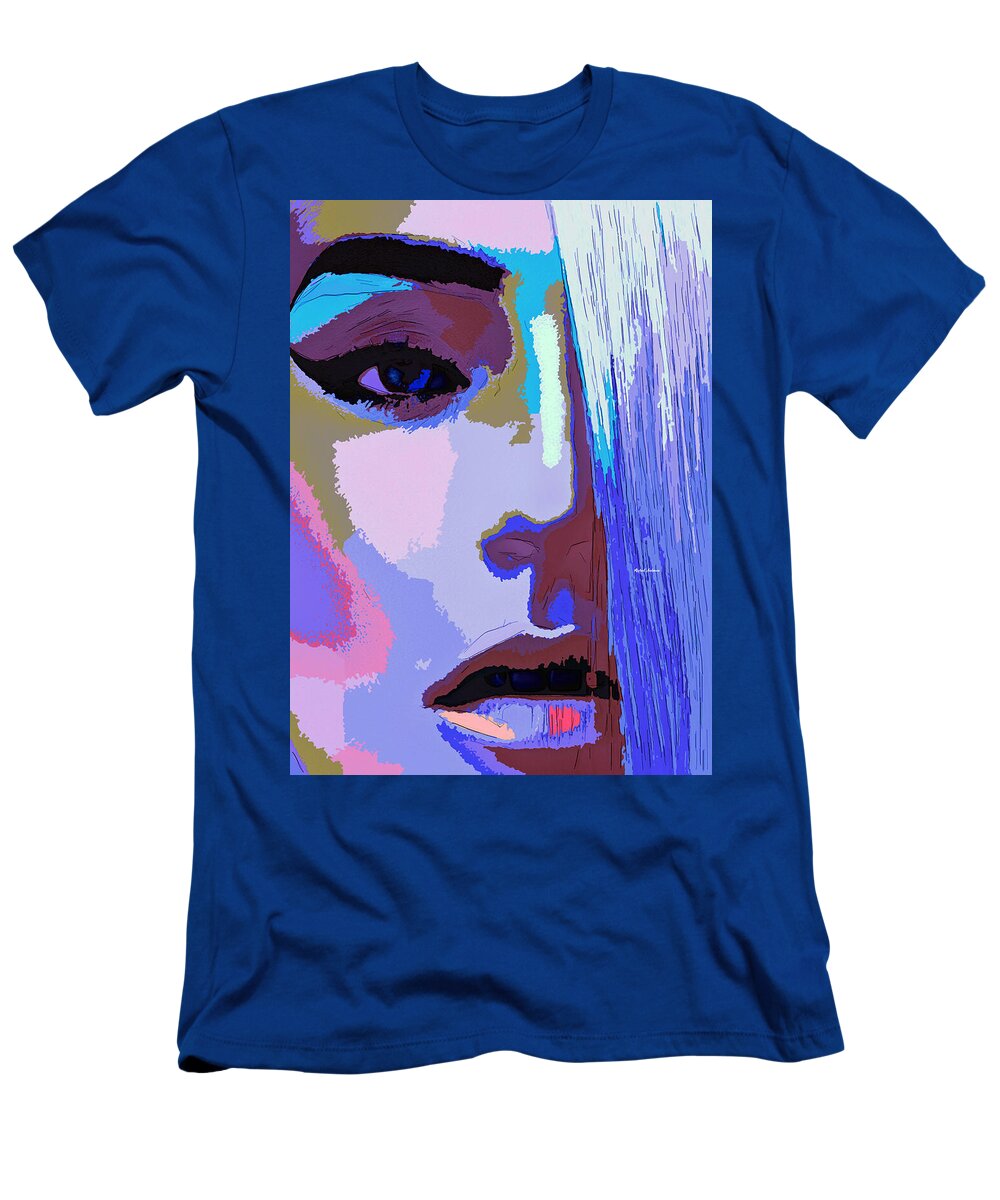 Rafael Salazar T-Shirt featuring the digital art Silver Queen by Rafael Salazar