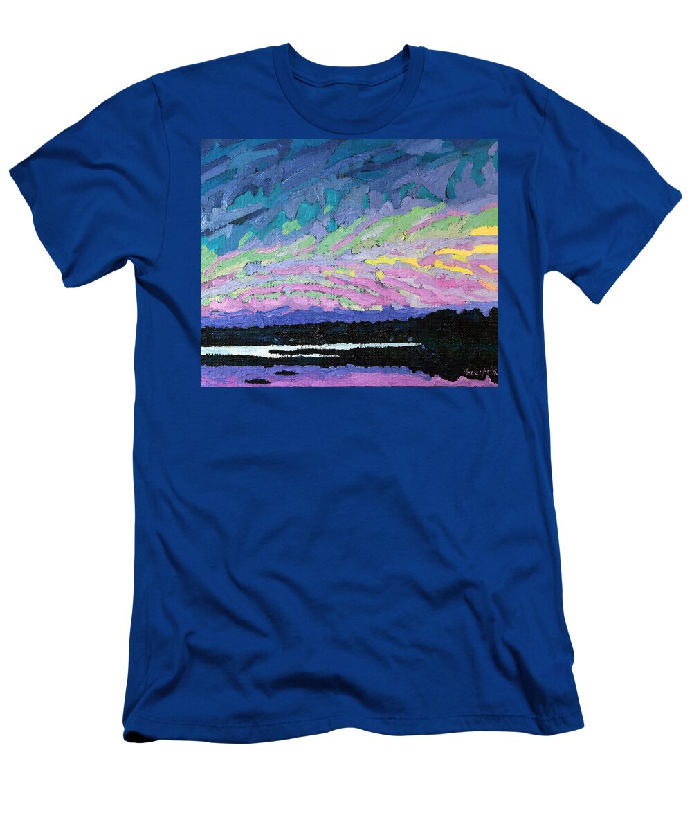 1774 T-Shirt featuring the painting Singleton May Sunset by Phil Chadwick