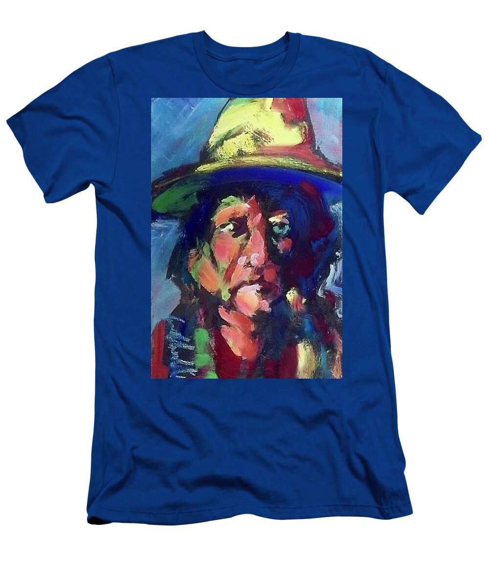 Painting T-Shirt featuring the painting Sitting Bull by Les Leffingwell