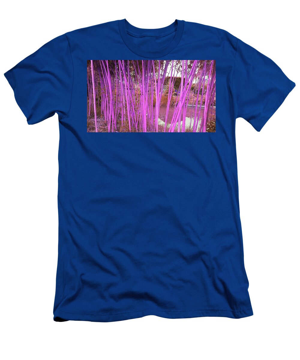 Fantasy T-Shirt featuring the photograph Skinny Bamboo In Pink by Rowena Tutty