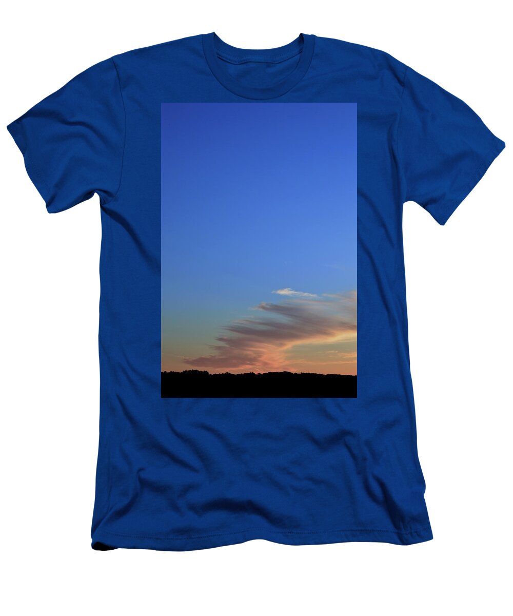 Abstract T-Shirt featuring the photograph Sky and Cloud At Sunset Two by Lyle Crump