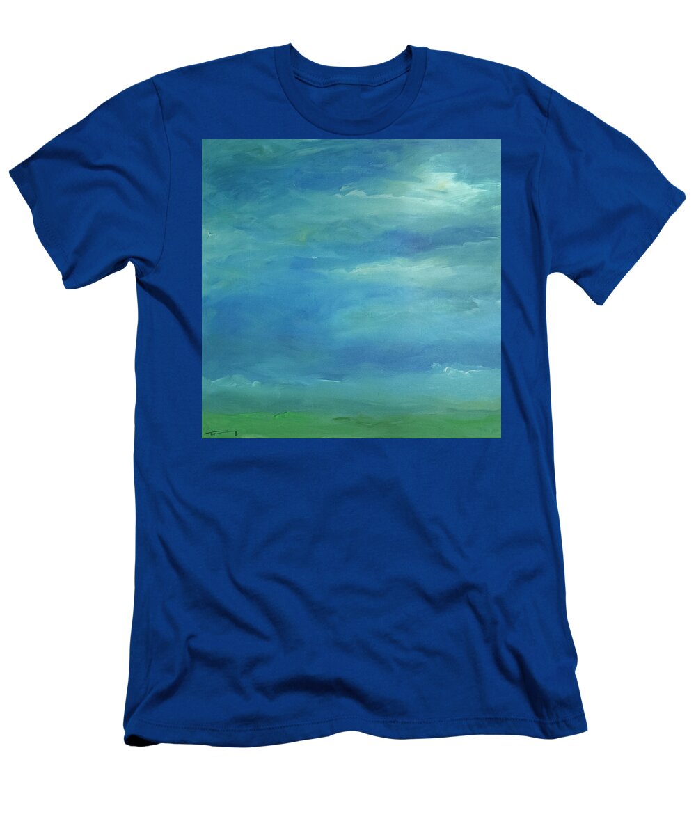 Sky T-Shirt featuring the painting Skyscape 617 by Tim Nyberg