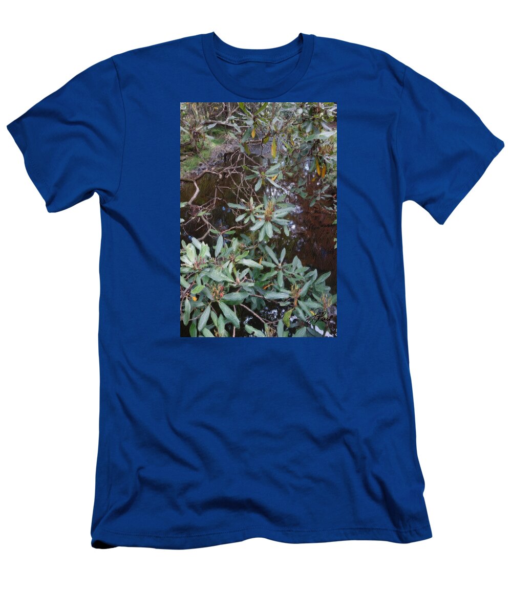 Landscape Painting T-Shirt featuring the painting SkyTop Lake,Pa. by Joan Reese