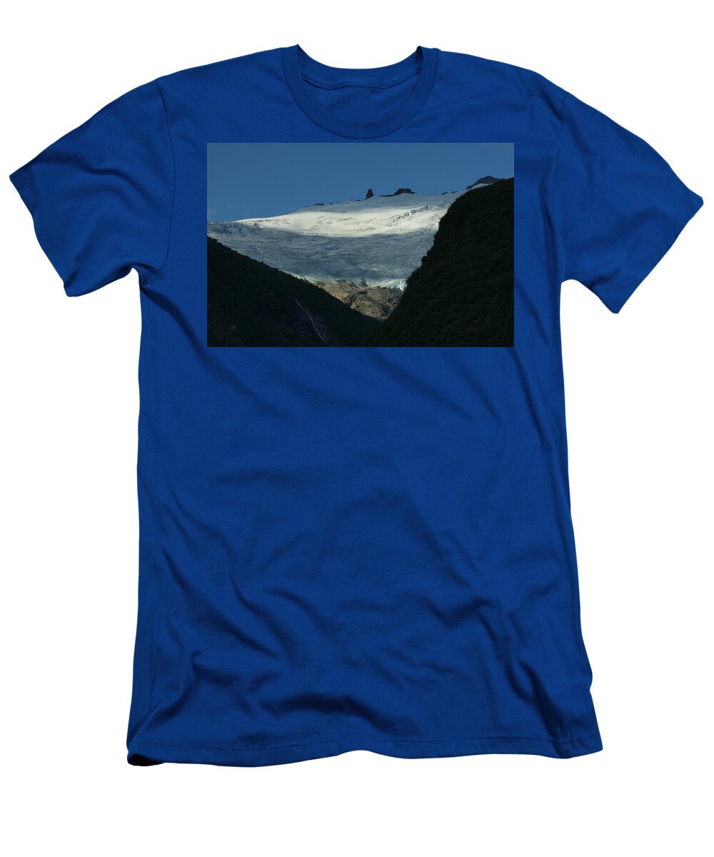 Mountain T-Shirt featuring the photograph Snow Rock and Shadow by Maria Keady
