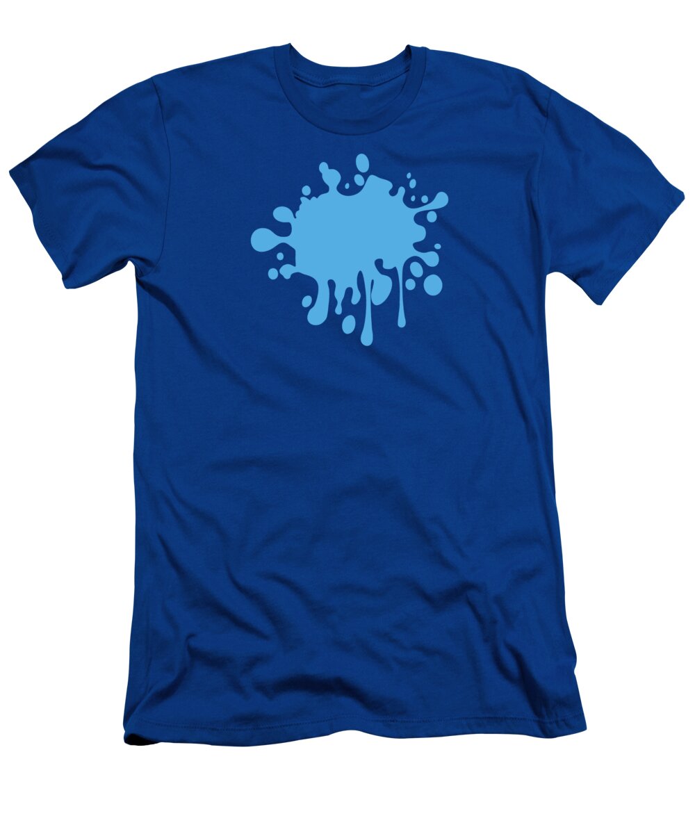 Solid Colors T-Shirt featuring the digital art Solid Sky Blue by Garaga Designs