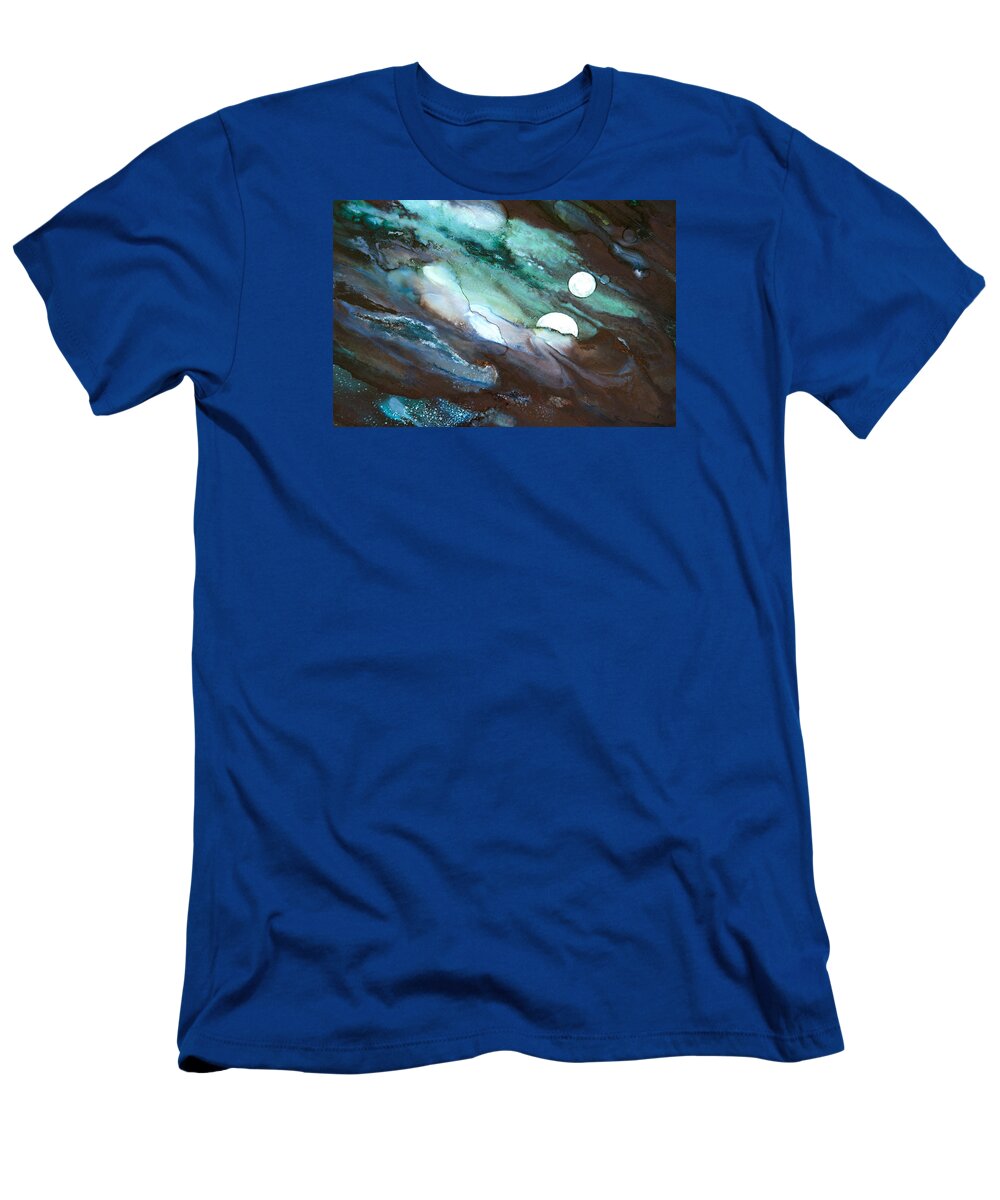 Abstract T-Shirt featuring the painting Soothing Sensations - A - by Sandy Sandy