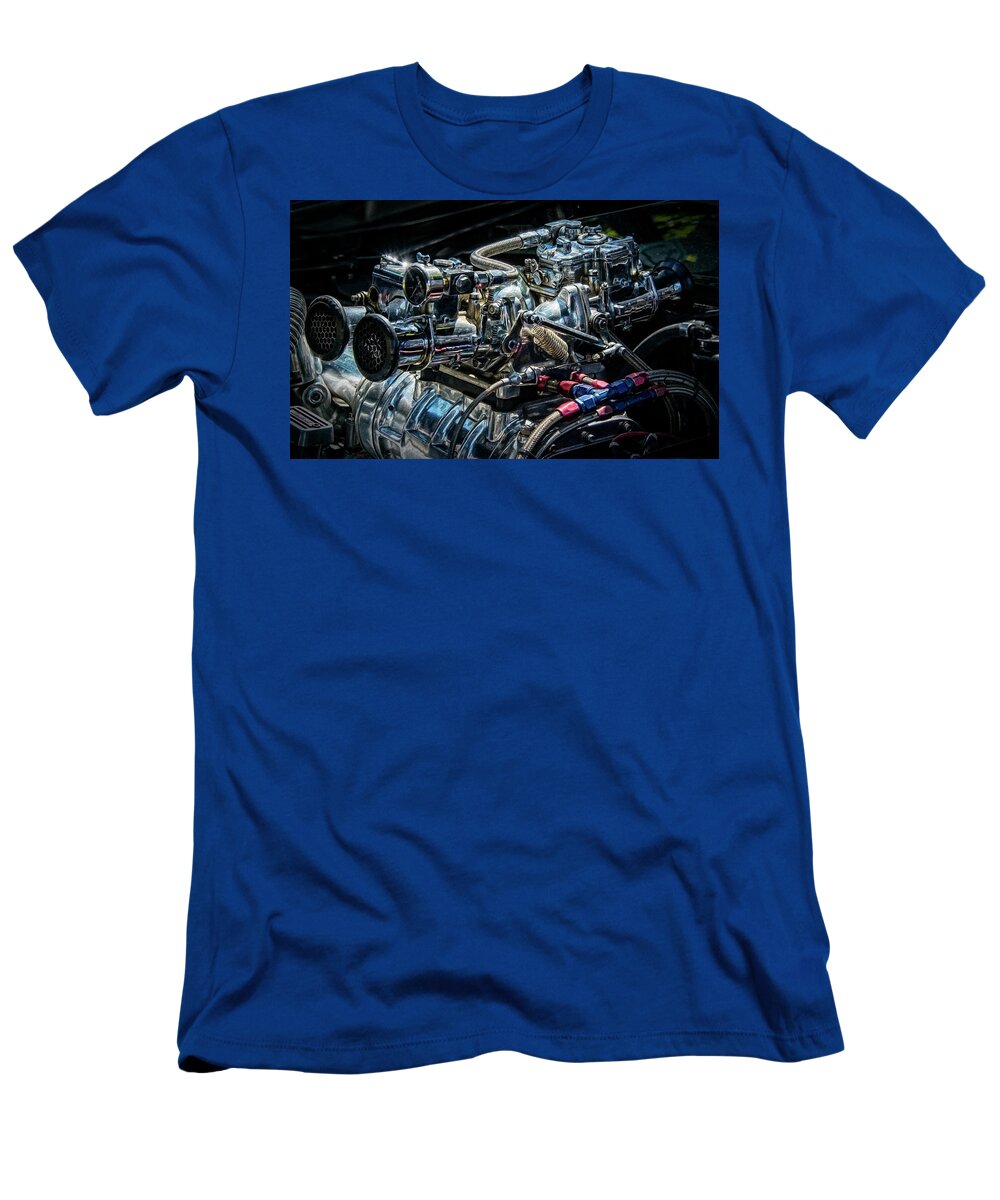 Souped-up Engine T-Shirt featuring the photograph Souped-up Engine by Phil Cardamone