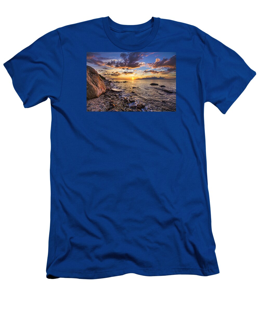 Southold T-Shirt featuring the photograph Southold Sunset by Robert Seifert