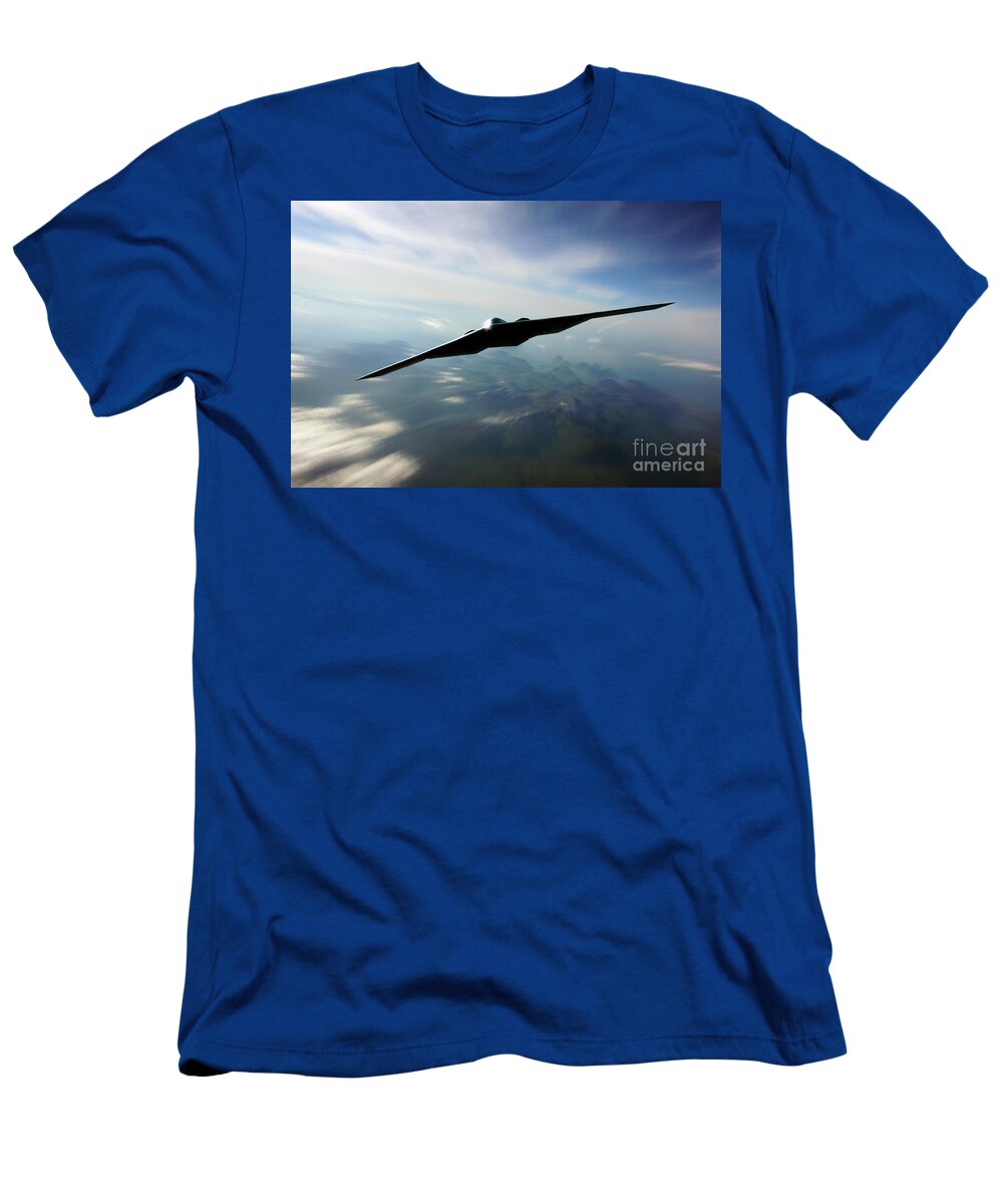 B2 T-Shirt featuring the digital art Spirit In The Sky by Airpower Art