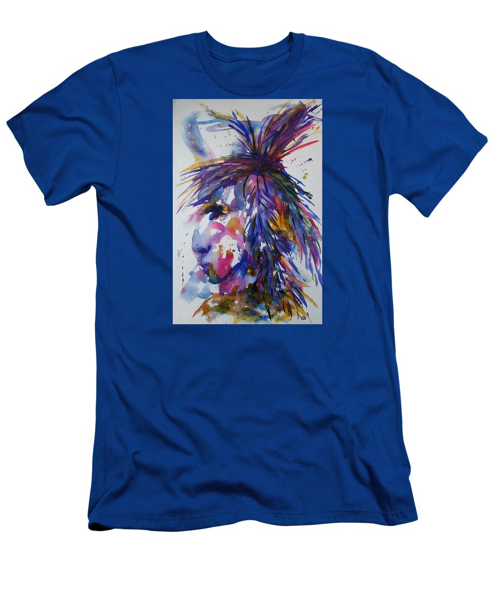 Imaginary Spirit T-Shirt featuring the painting Spirit of HorseFeather by Kim Shuckhart Gunns