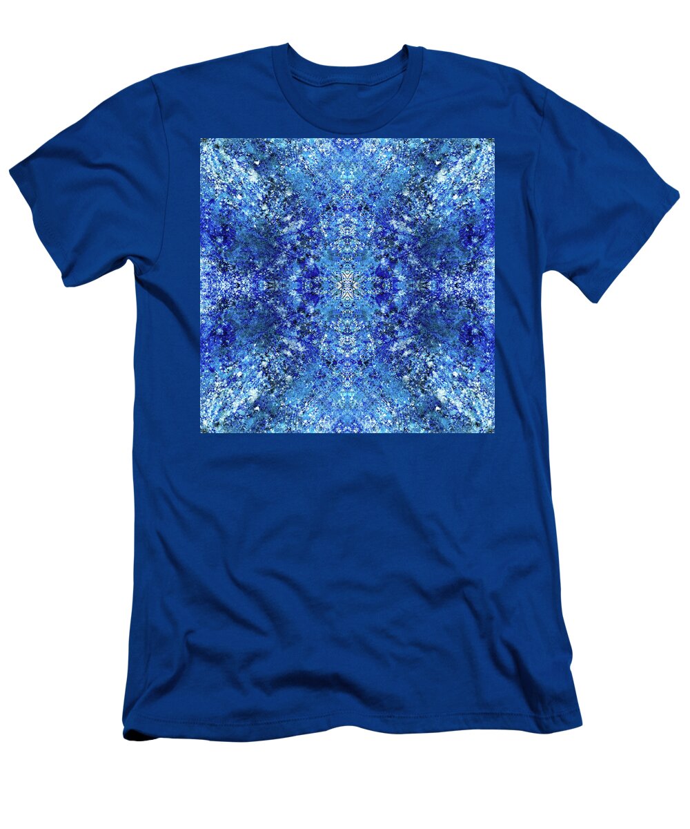 Abstract T-Shirt featuring the mixed media Spiritual Vibration Of The Indigo Children #1481 by Rainbow Artist Orlando L
