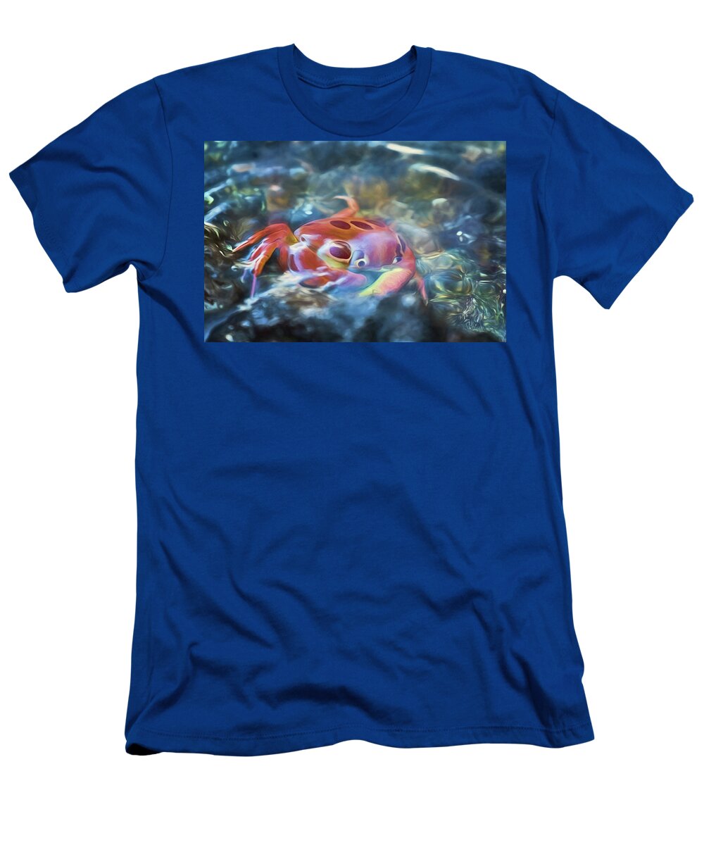 Crab T-Shirt featuring the photograph Spotted Rock Crab by Susan Rissi Tregoning