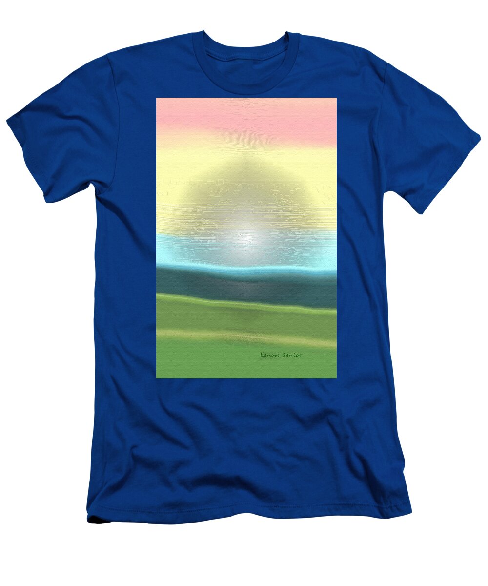 Abstract T-Shirt featuring the painting Spring Dreams by Lenore Senior