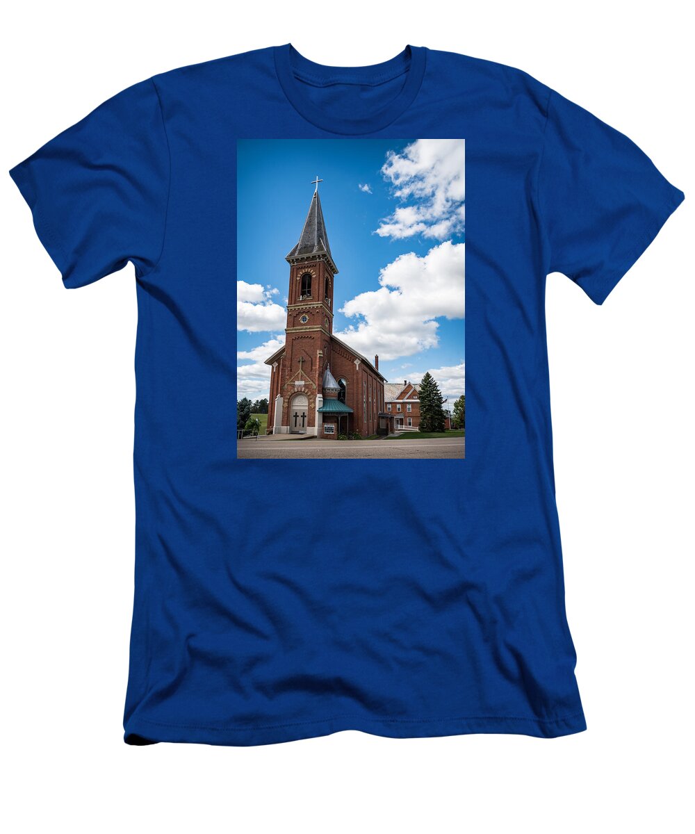 Church T-Shirt featuring the photograph St. John The Baptist Catholic Church by Holden The Moment