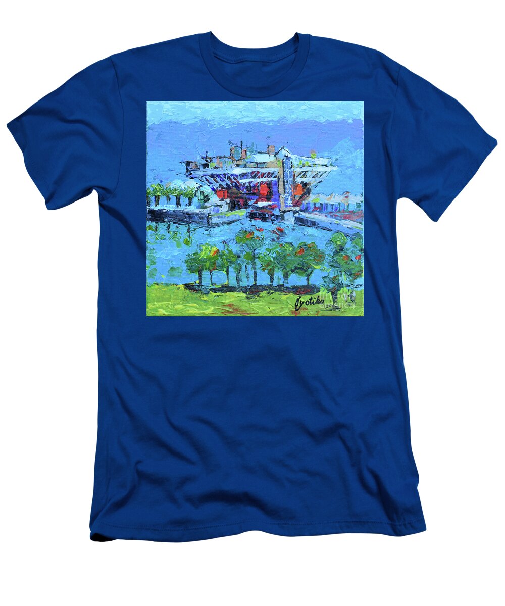  T-Shirt featuring the painting St Pete Pier by Jyotika Shroff