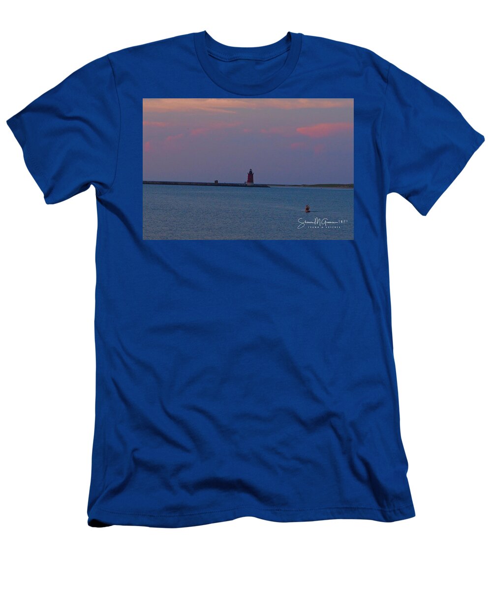 Sunset T-Shirt featuring the photograph Standing in the Sunset by Shawn M Greener