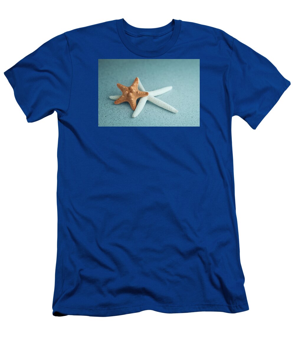 Animal T-Shirt featuring the photograph Starfish on Aqua by Tom Mc Nemar