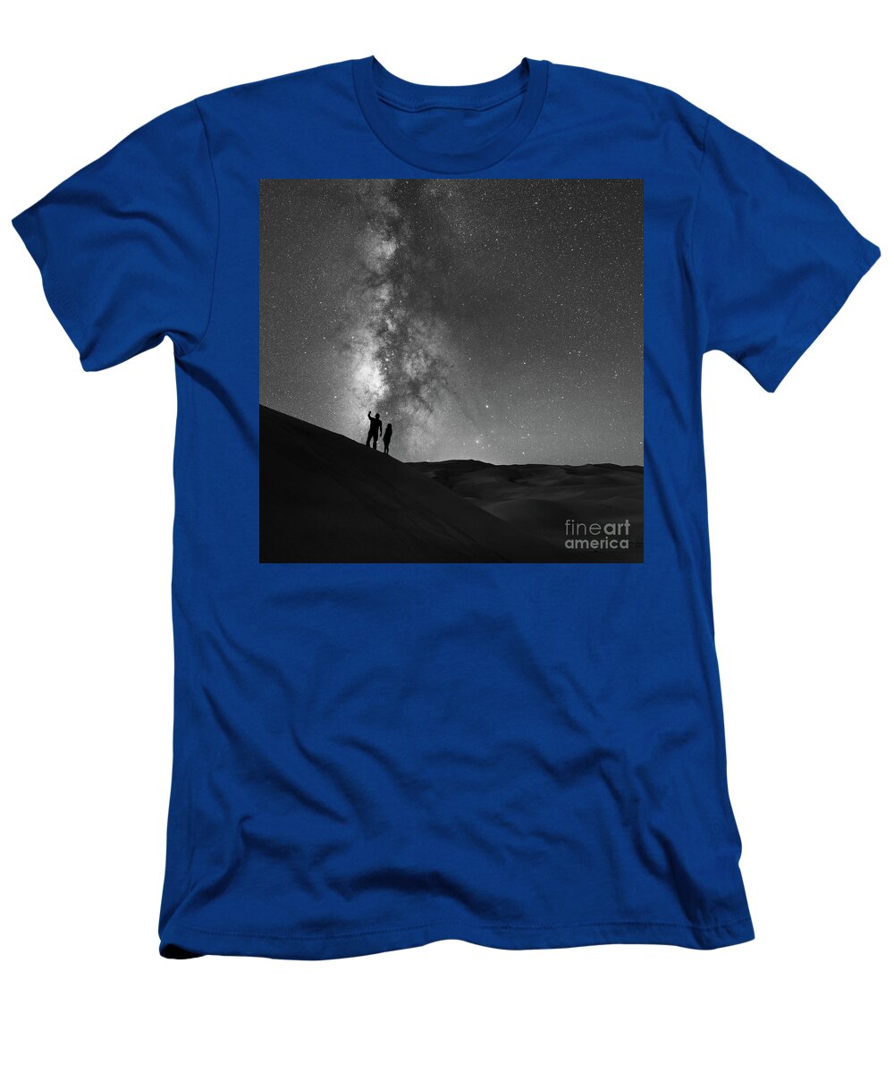 Star Crossed Lovers T-Shirt featuring the photograph Stargazer BW by Michael Ver Sprill