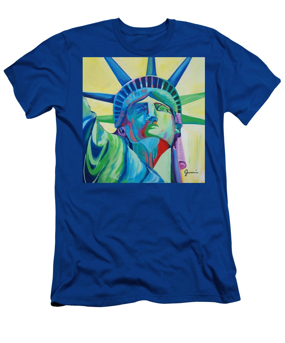 Statue Of Liberty T-Shirt featuring the photograph Statue of Liberty by Jamie Bonfiglio