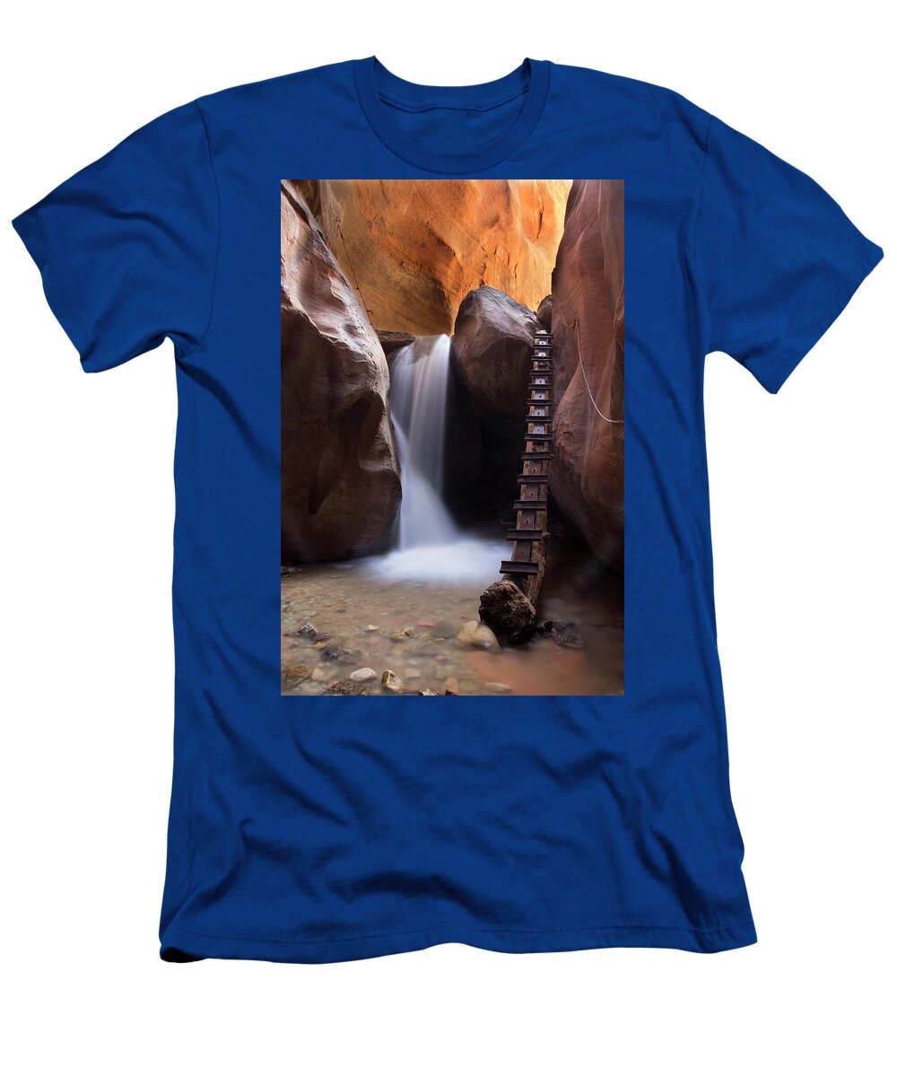 Kanarra Creek T-Shirt featuring the photograph Stepping Up by Nicki Frates