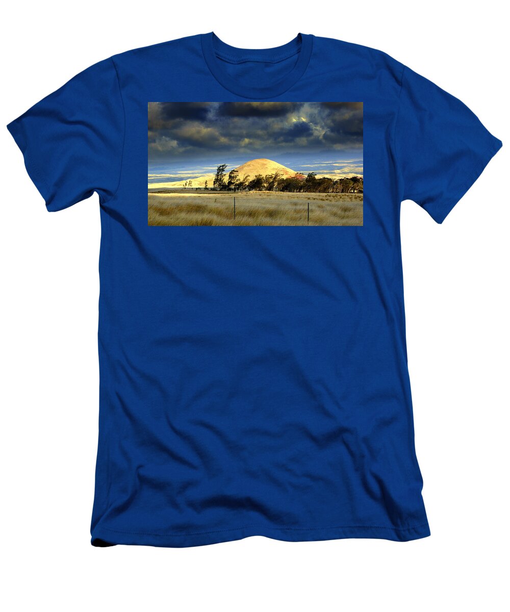Cinder T-Shirt featuring the photograph Stormy Skies Over Sunset Cinder Cone by Lori Seaman