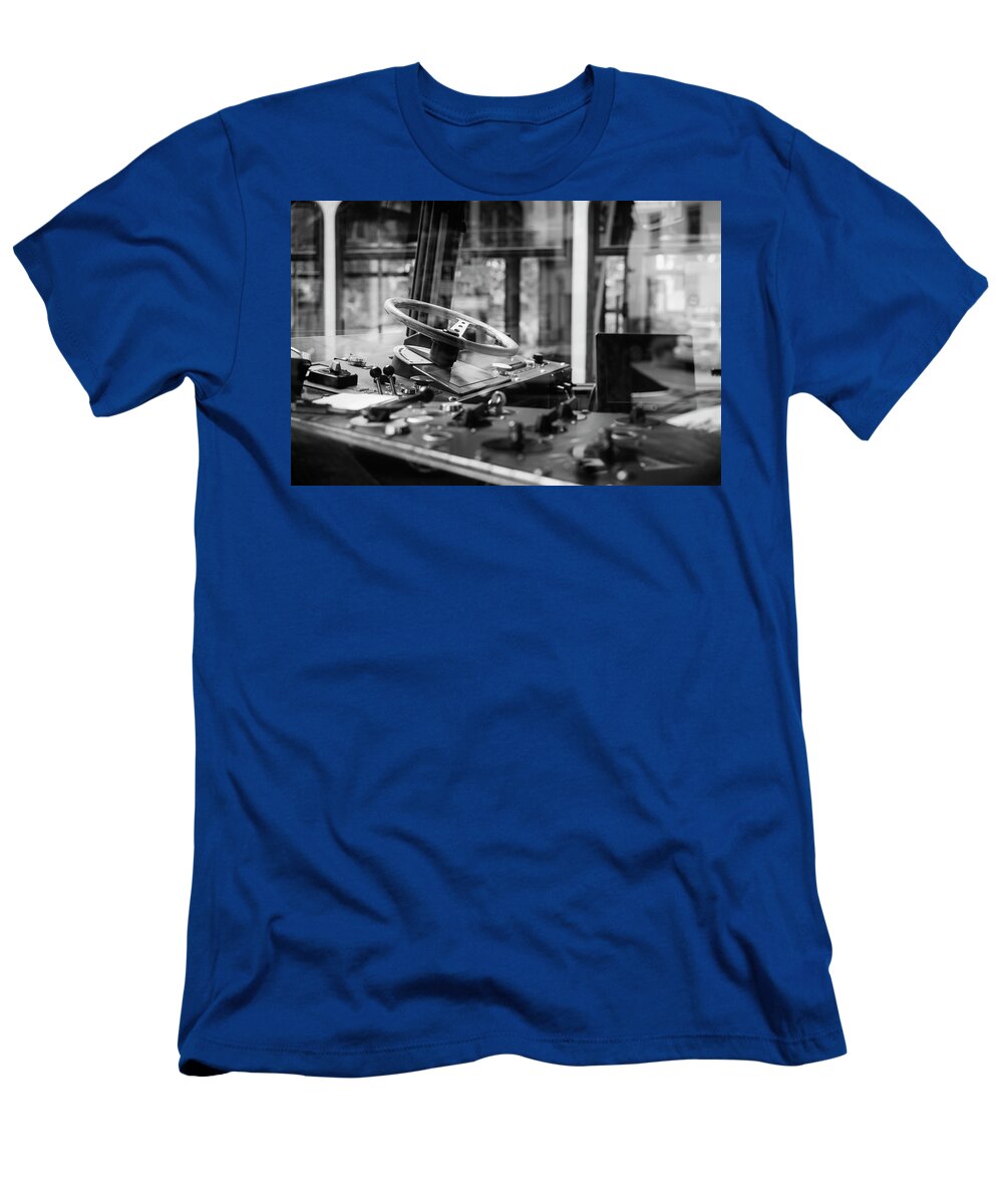 Tram T-Shirt featuring the photograph Streetcar in Zurich. by Pablo Lopez