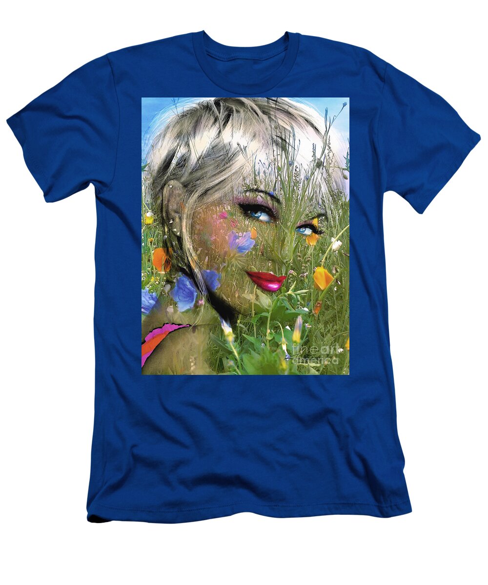 Painting T-Shirt featuring the painting Summer 1 by Angie Braun