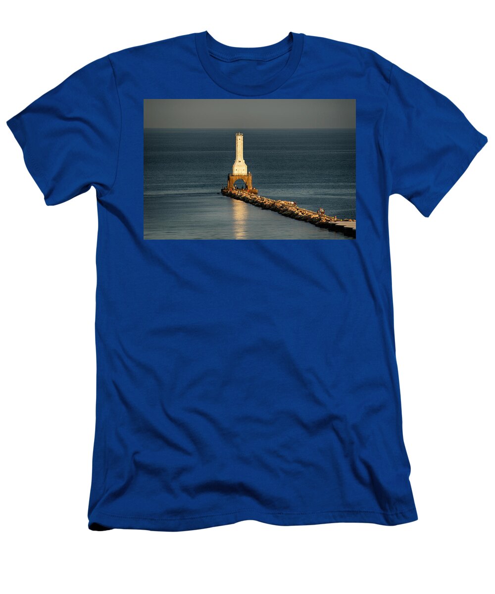  T-Shirt featuring the photograph Summer Lighthouse by Dan Hefle