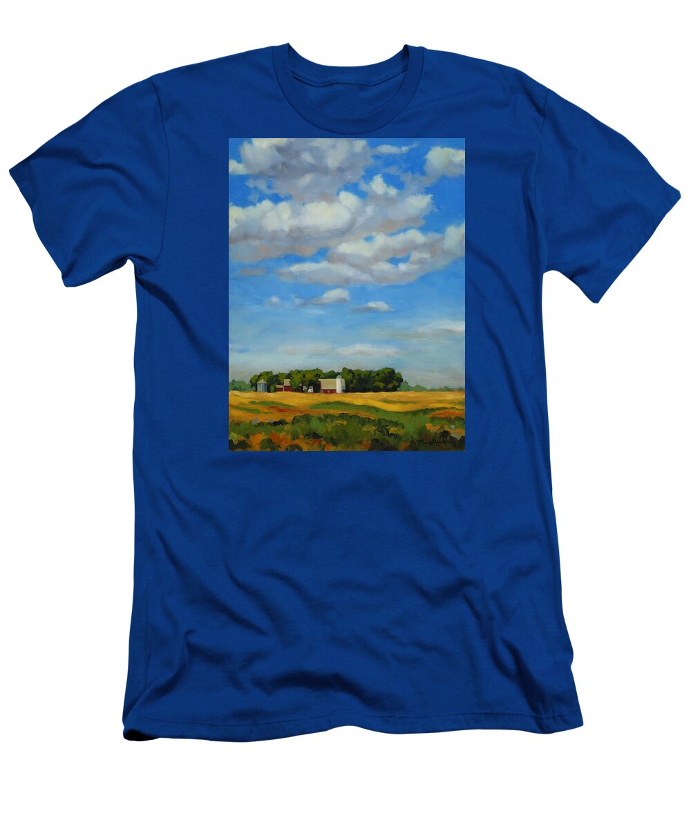 Landscape T-Shirt featuring the painting Summer Memories by Bruce Morrison