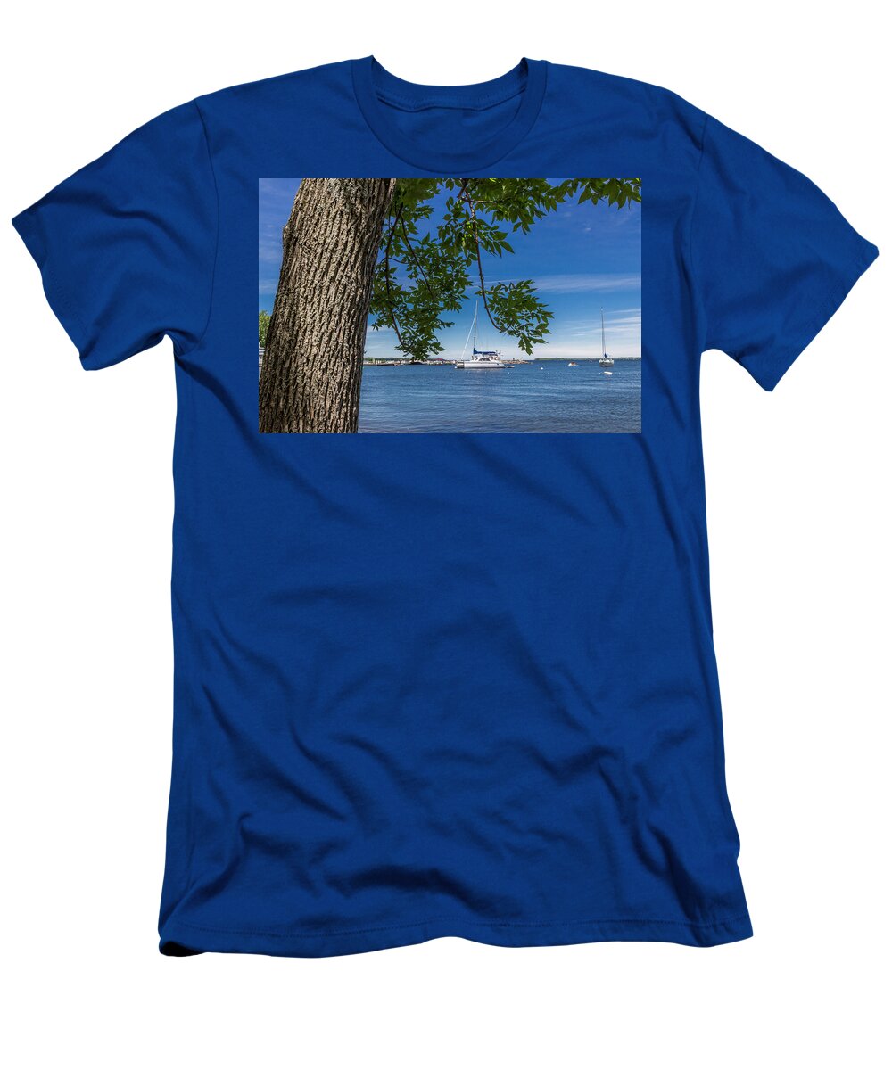 Lake T-Shirt featuring the photograph Summer on Lake Champlain by Tim Kirchoff