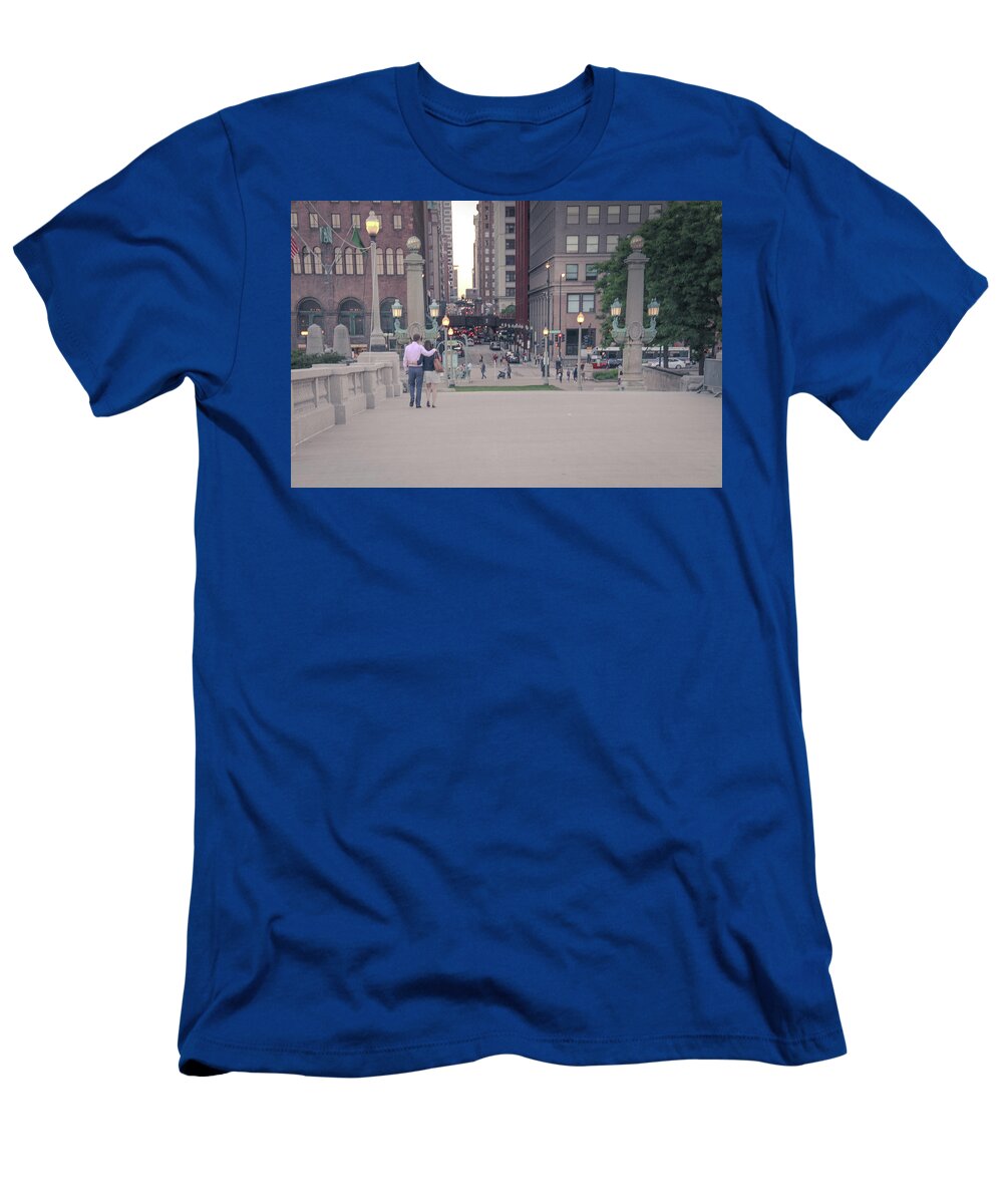  T-Shirt featuring the photograph Summer Stroll by Tony HUTSON