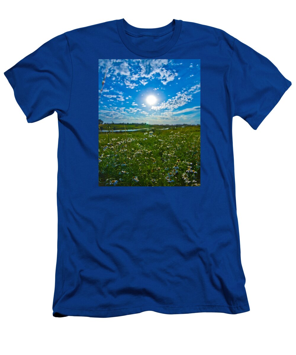 Weeds T-Shirt featuring the photograph Sun Daisy's by Jana Rosenkranz