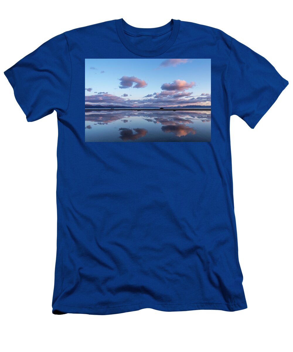Usa T-Shirt featuring the photograph Sunset reflections by Martin Gollery