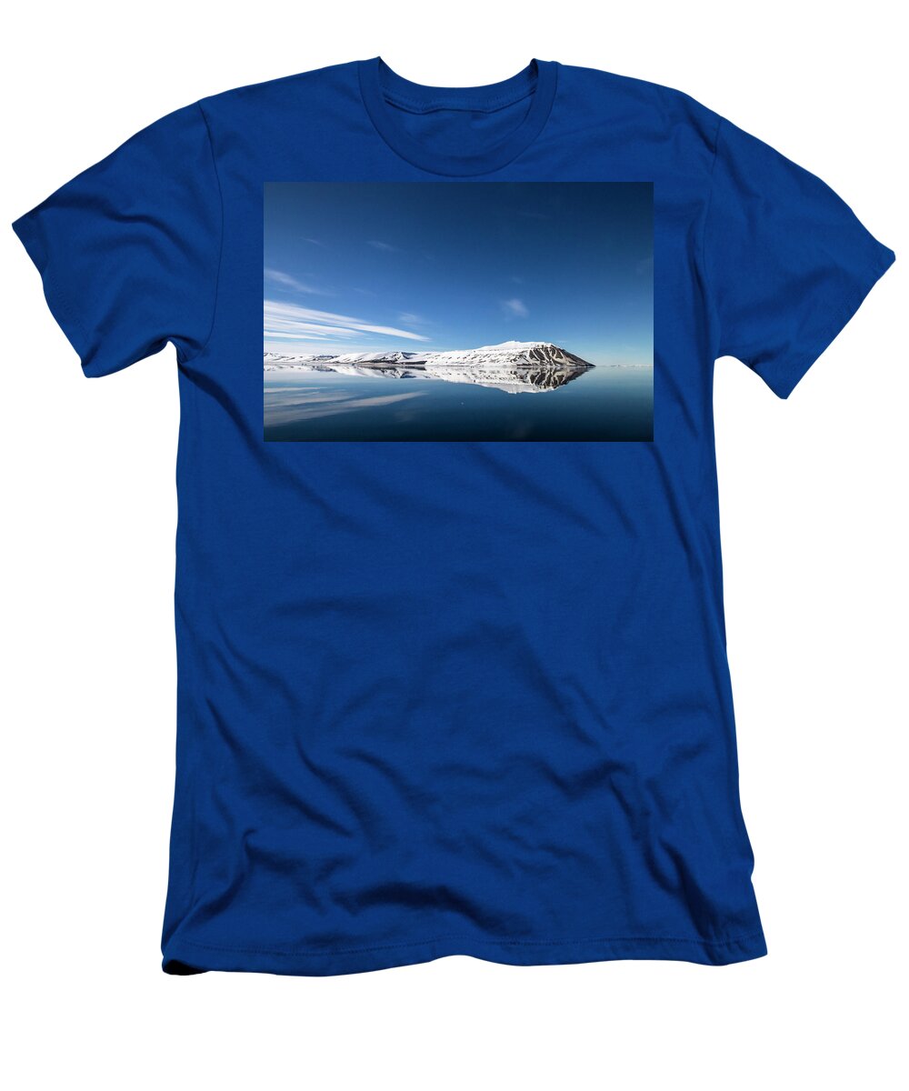 Svalbard T-Shirt featuring the photograph Svalbard Reflection 1 by Russell Millner