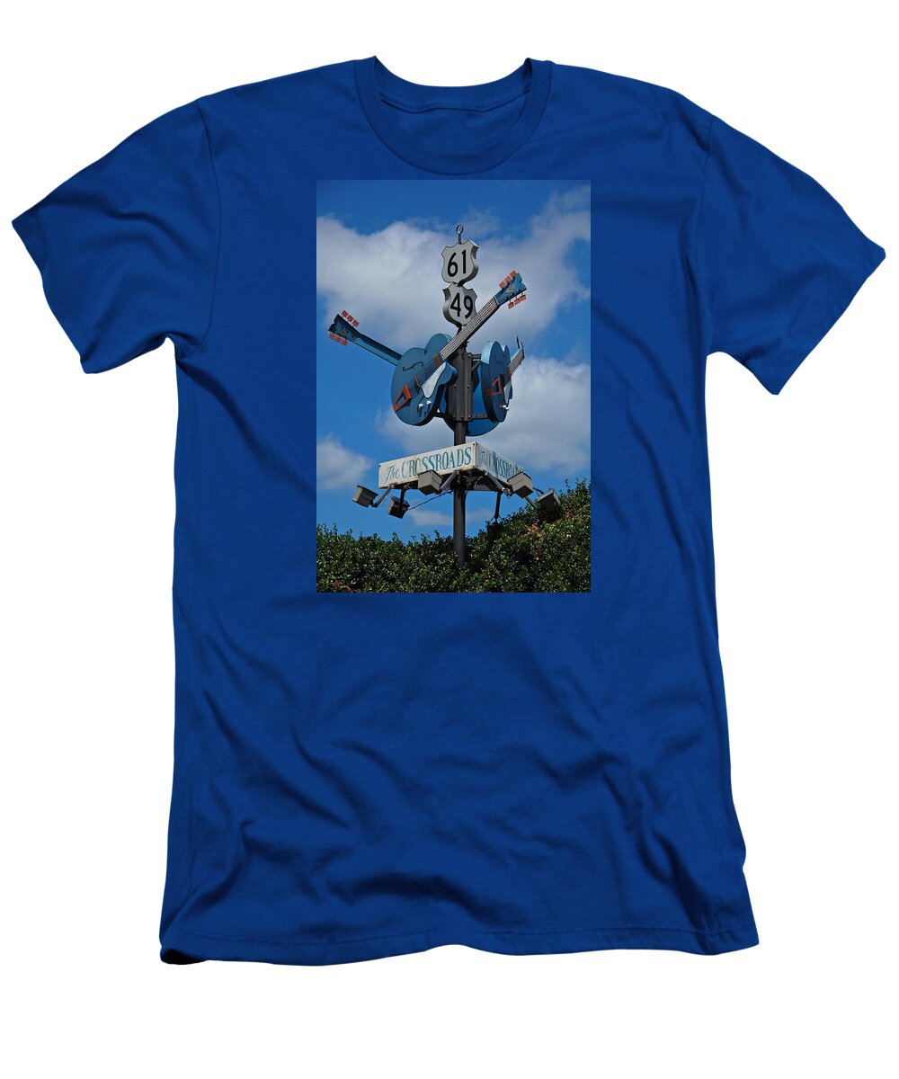 The Crossroads T-Shirt featuring the photograph The Crossroads by Ben Prepelka