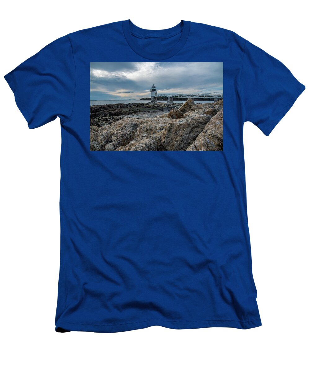 Marshall Point Lighthouse T-Shirt featuring the photograph The distance by Tony Pushard