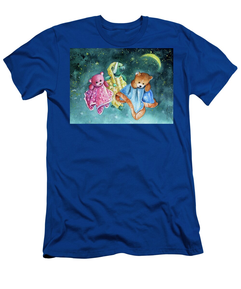 Truffle Mcfurry T-Shirt featuring the painting The Doo Doo Bears by Miki De Goodaboom