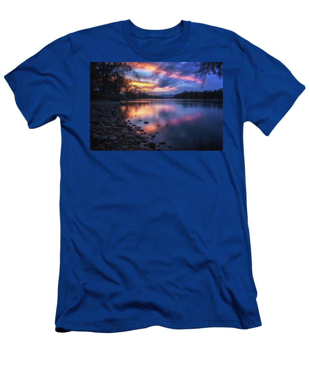 Anderson T-Shirt featuring the photograph The Edge of Night by Marnie Patchett
