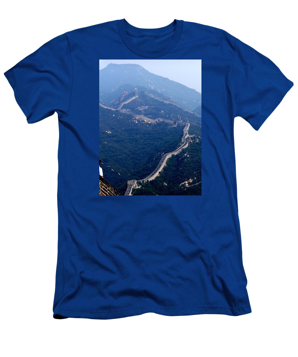 China T-Shirt featuring the photograph The Great Wall by Darcy Dietrich
