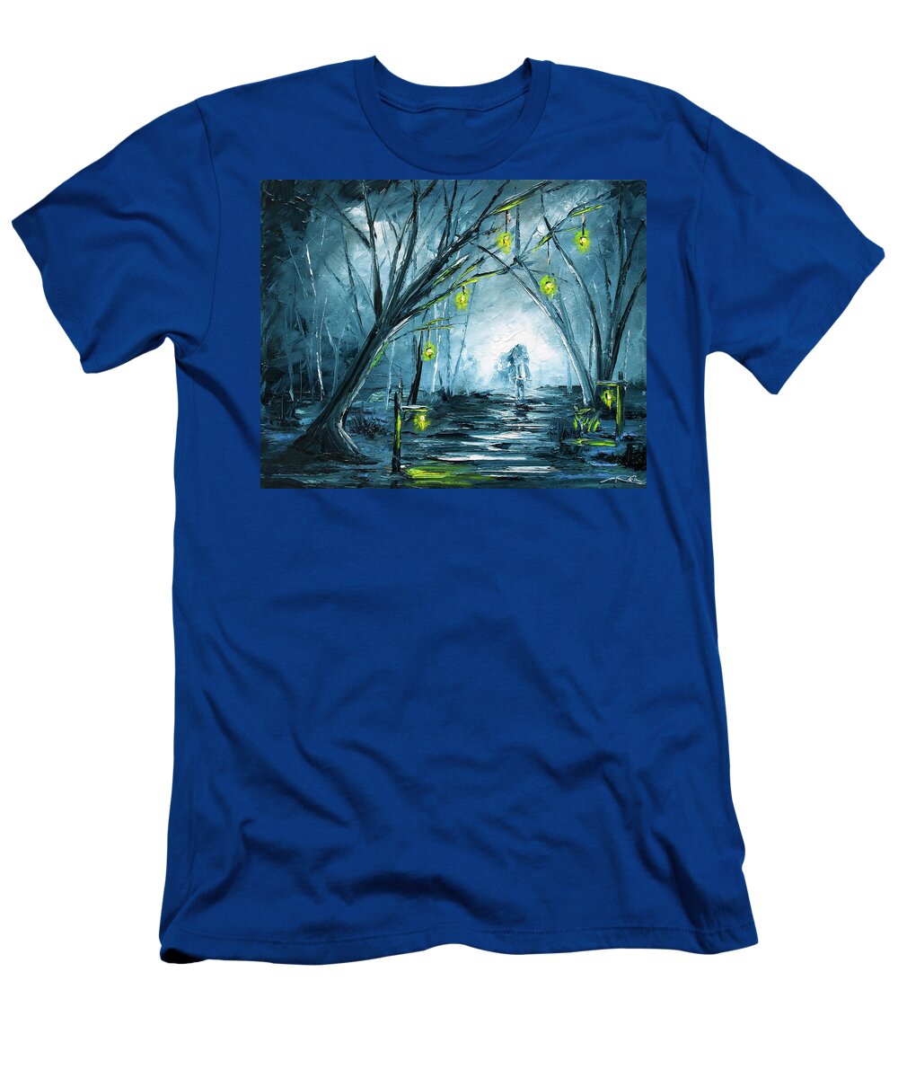 Headless T-Shirt featuring the painting The Hollow Road by Nelson Ruger