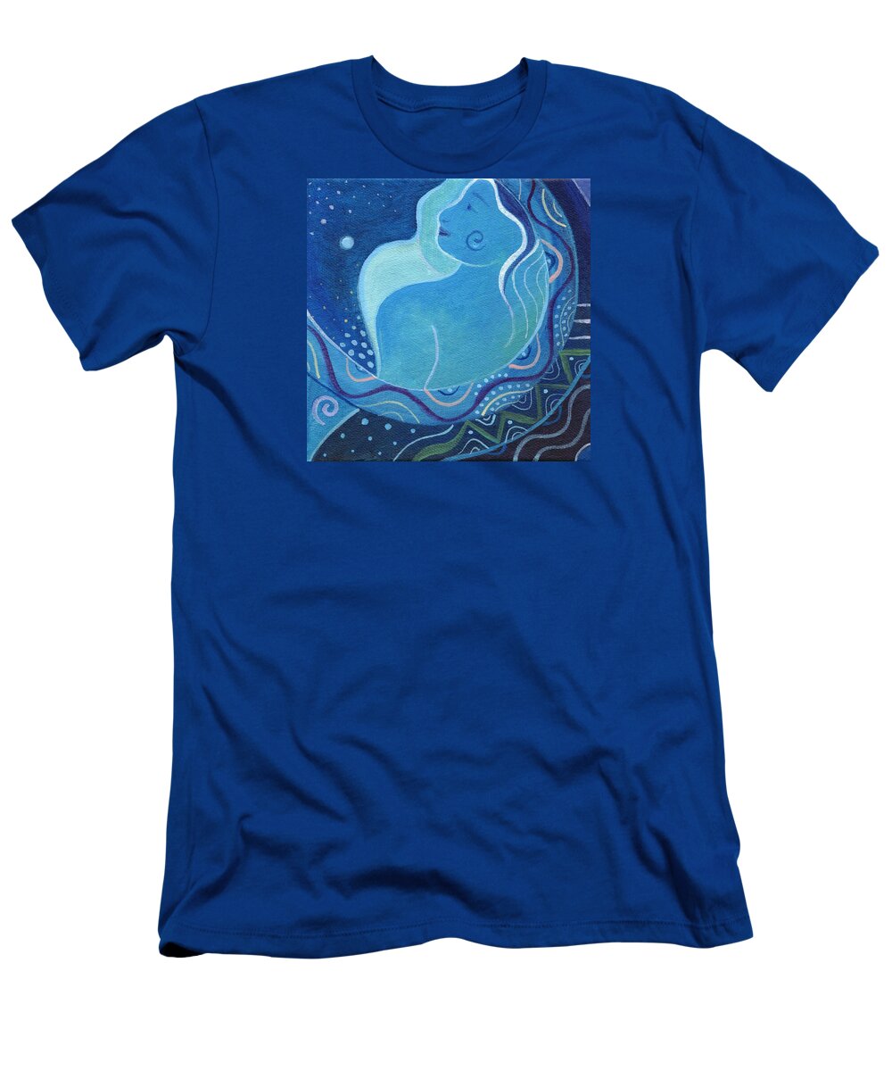 Joy Of Design Series T-Shirt featuring the painting The Joy of Design X X V I by Helena Tiainen